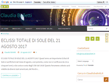 Tablet Screenshot of claudiabailetti.it